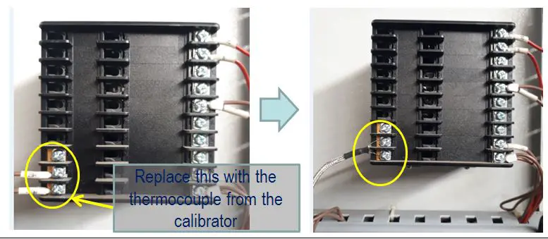 Temperature Controller Back Panel Connection