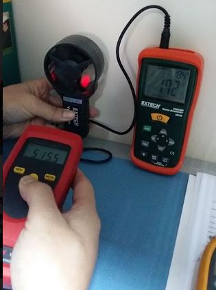 How to Verify the Accuracy of Extech Thermo Anemometer Using a Digital Tachometer