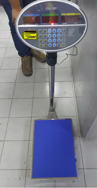 a digital weighing scale