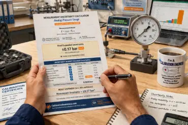 Measurement Uncertainty Calculation for Analog Pressure Gauges (GUM Method) 